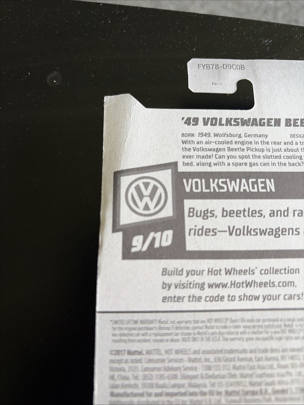 Hot Wheels Volkswagen Beetle Pickup Lot Of 4 With Variations.