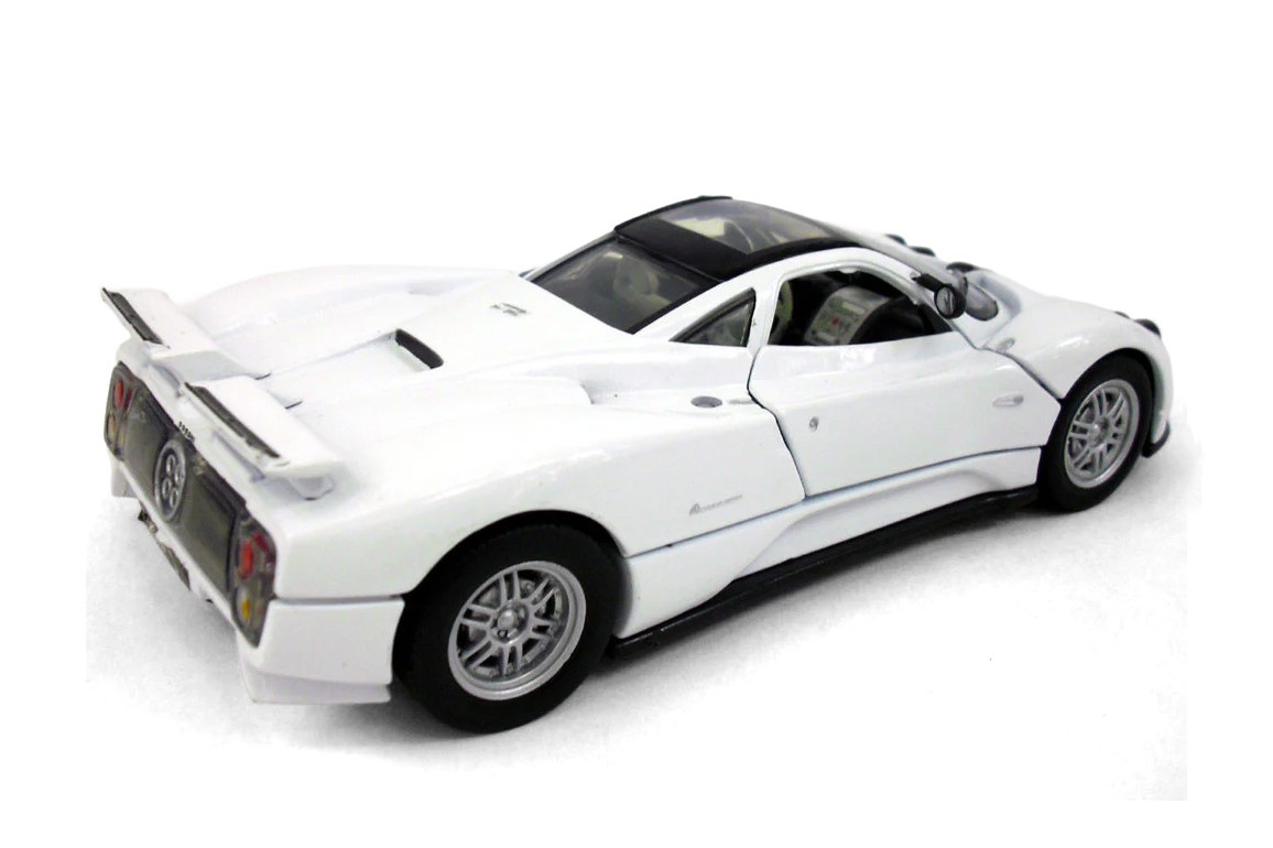 PAGANI ZONDA C12 W/SUNROOF WHITE 1/24 DIECAST CAR SHOWCASTS 77272WT