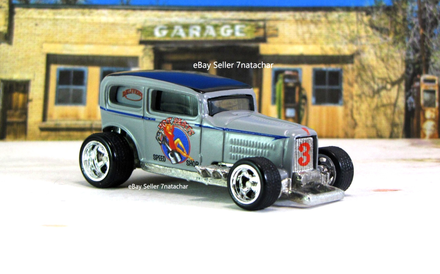Ford Garage 1932 Flathead Hot Rod Shop Parts Delivery Pinup Art Truck Model