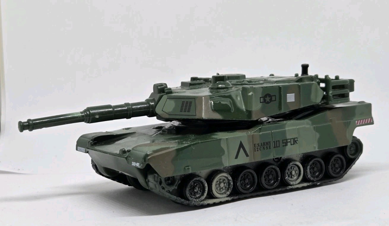 Pull Back Die-Cast Metal Vehicle – TANK (Green Merkava TANK) See Photos