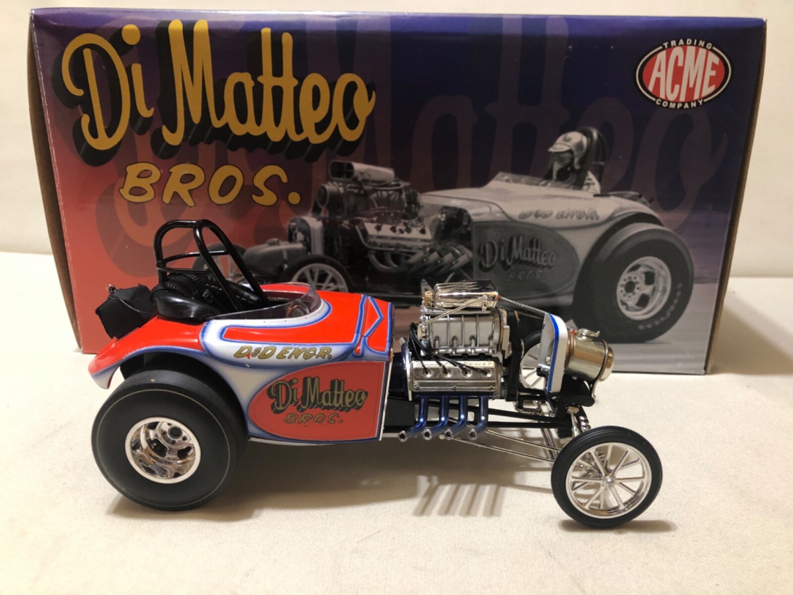 DI MATTEO BROS BANTAM FUEL  ALTERED GASSER 1/18 DIECAST ACME LTD NHRA #A1800807