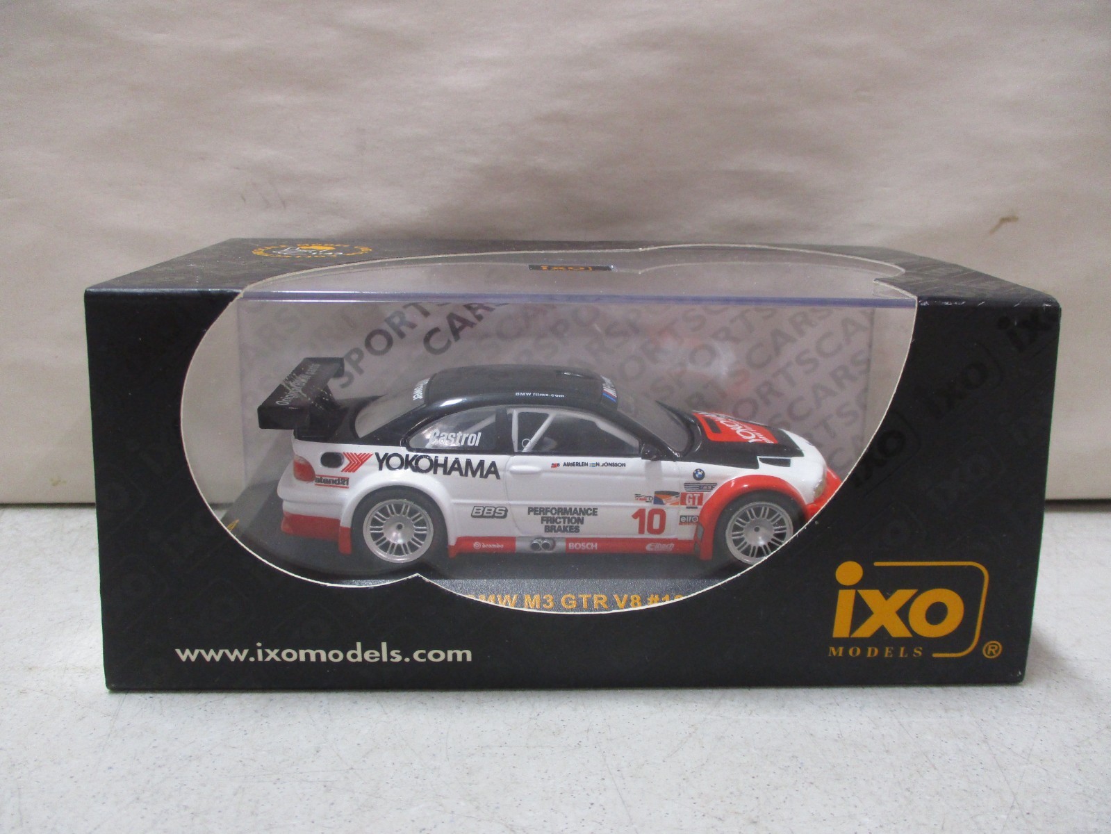IXO Models 2001 BMW M3 GTR V8 Jonsson and Auberlen 1/43