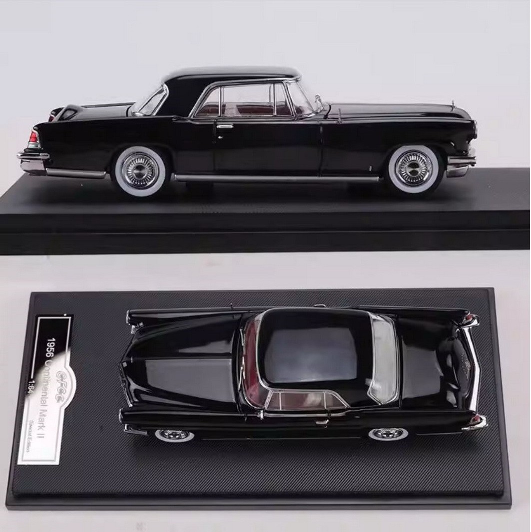GFCC 1/64 Lincoln Continental Mark II 1956 Black Diecast Car Model 7CM long