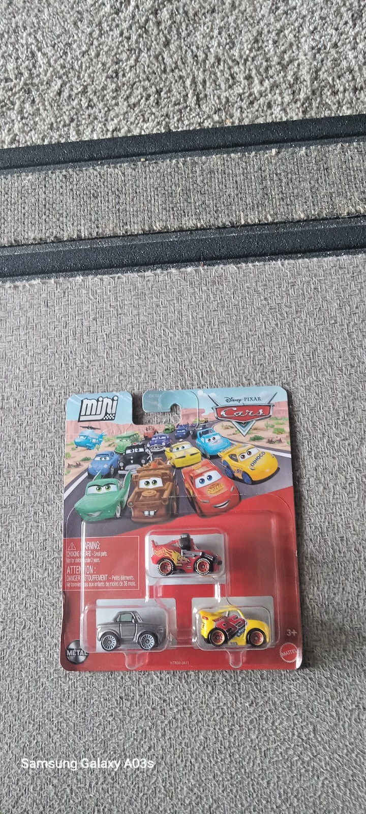 Lot Of 3: Mattel Disney Pixar Cars Mini Racers Mini Diecast Cars 3-Pack