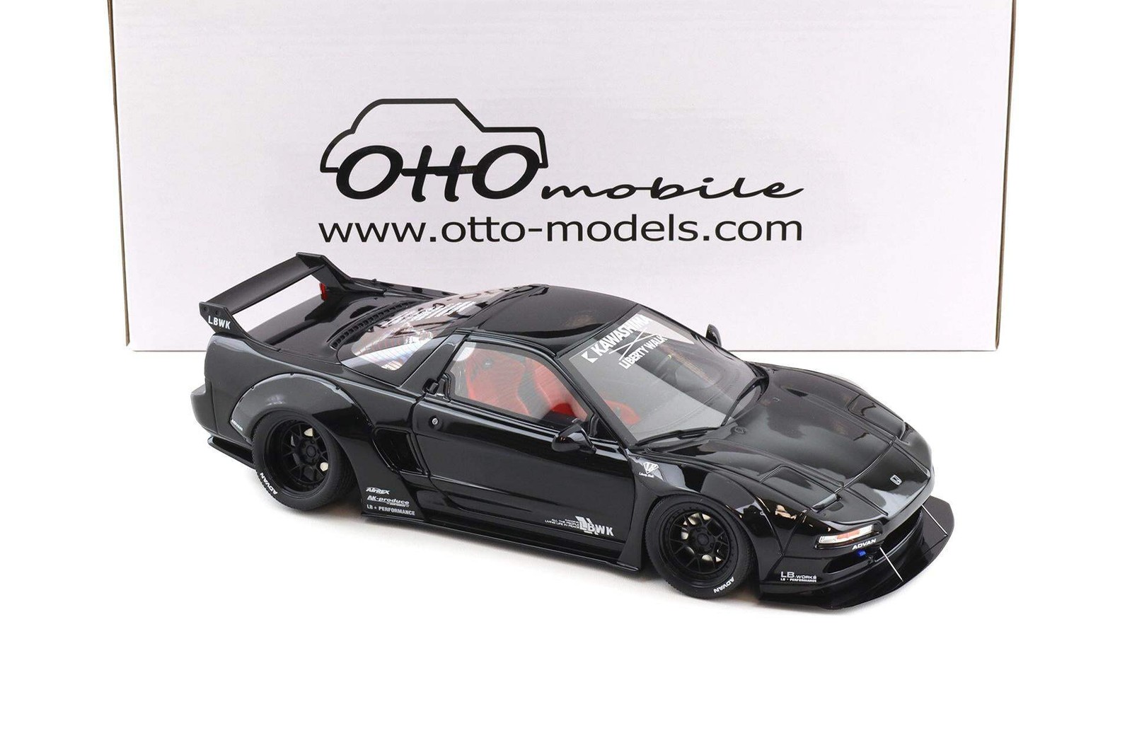 Otto 1991 Honda NSX NA1 LB-Works (Liberty Walk) 2020 Black 1:18 OT1211