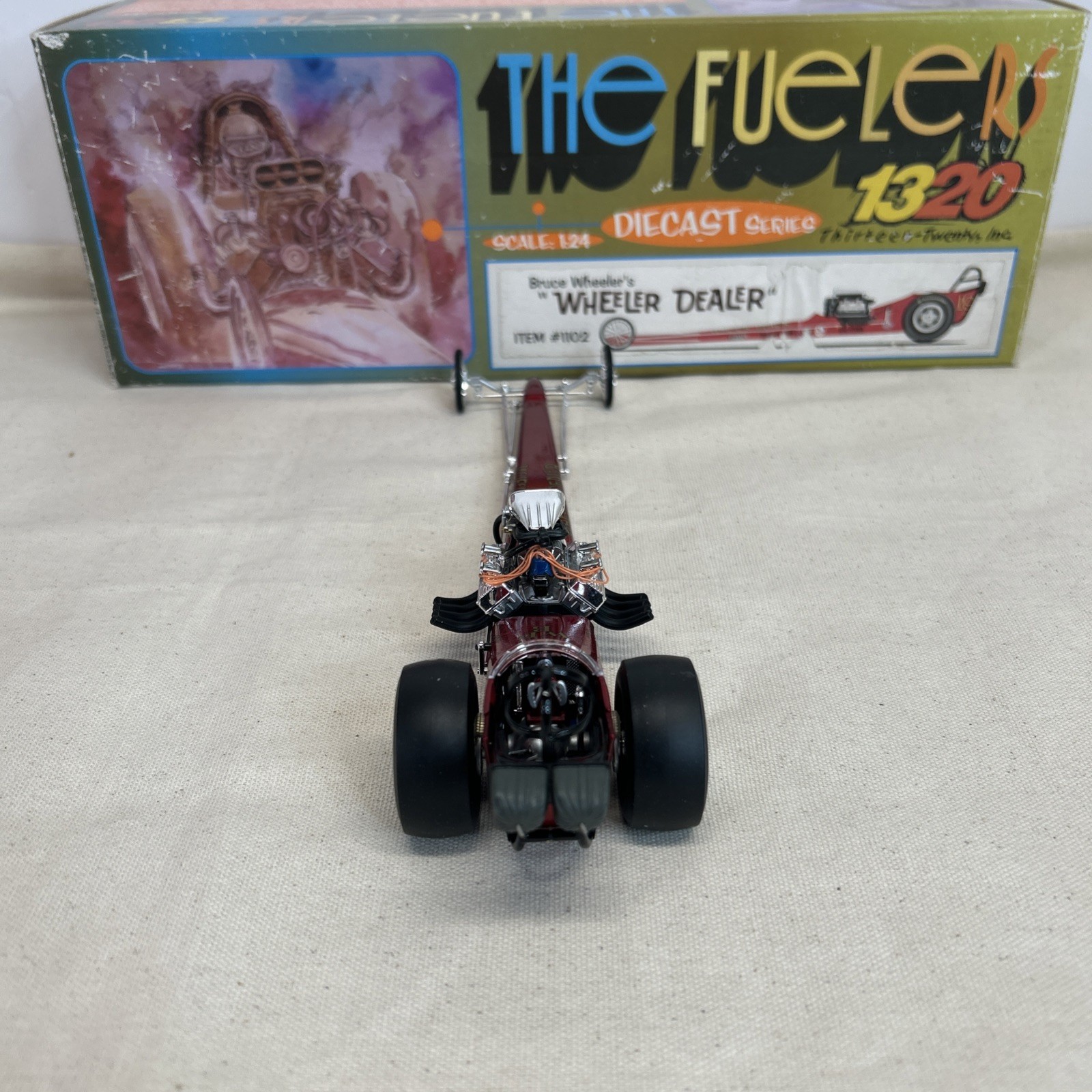 VINTAGE 1320 The Fuelers BRUCE WHEELERS WHEELER DEALER 1/24 Dragster #1102
