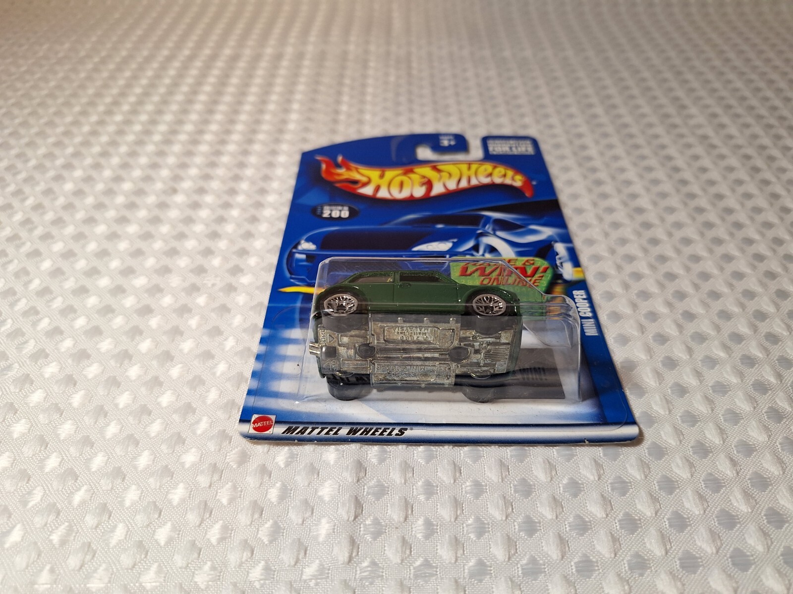 2002 Hot Wheels #200 Mini Cooper Green Removable Car Top New Sealed