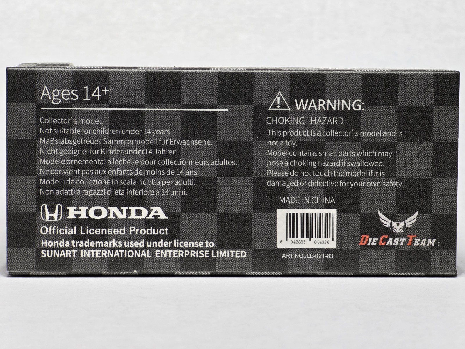 1:64 DCT Honda Civic Type R (FD2) Blue 2007 Sedan LL-021-83 Diecast Model Car