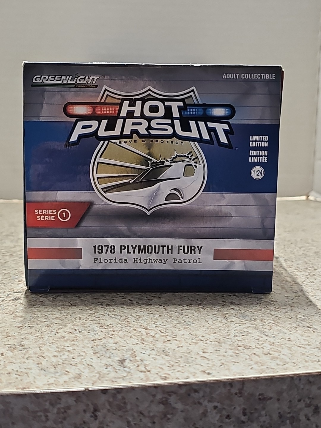 Greenlight Hot Pursuit 1978 Plymouth Fury Fl. Hwy. Patrol 1:24 Diecast Series 1