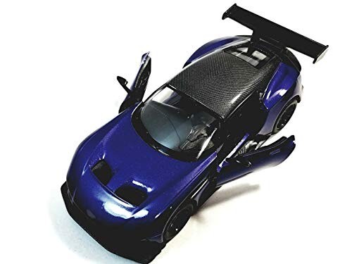 Kinsmart Aston Martin Vulcan Cobalt Blue 2016 Vulcan 1/38 O Scale Diecast Car