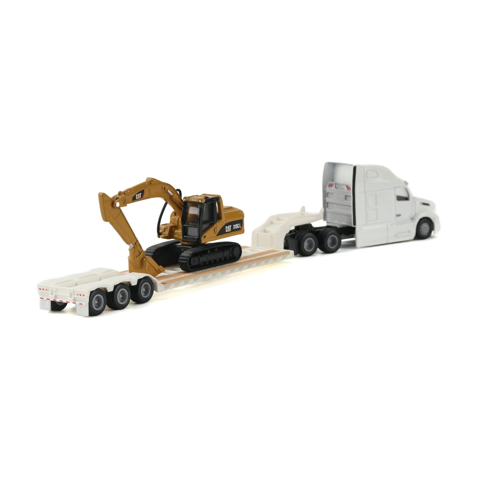 Diecast Masters Peterbilt 579 Tractor Trailer & CAT 315C Excavator 1:87 84423