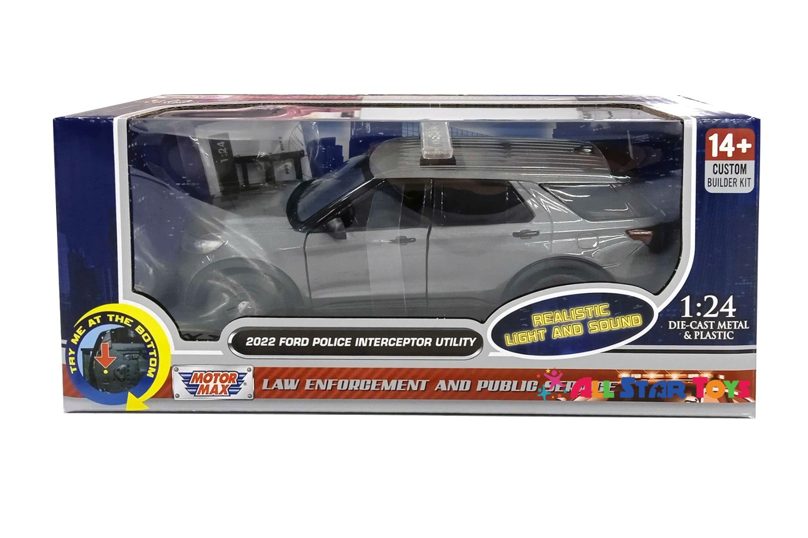 2022 Ford Explorer Police Interceptor Utility Light & Sound MOTORMAX 79541 white