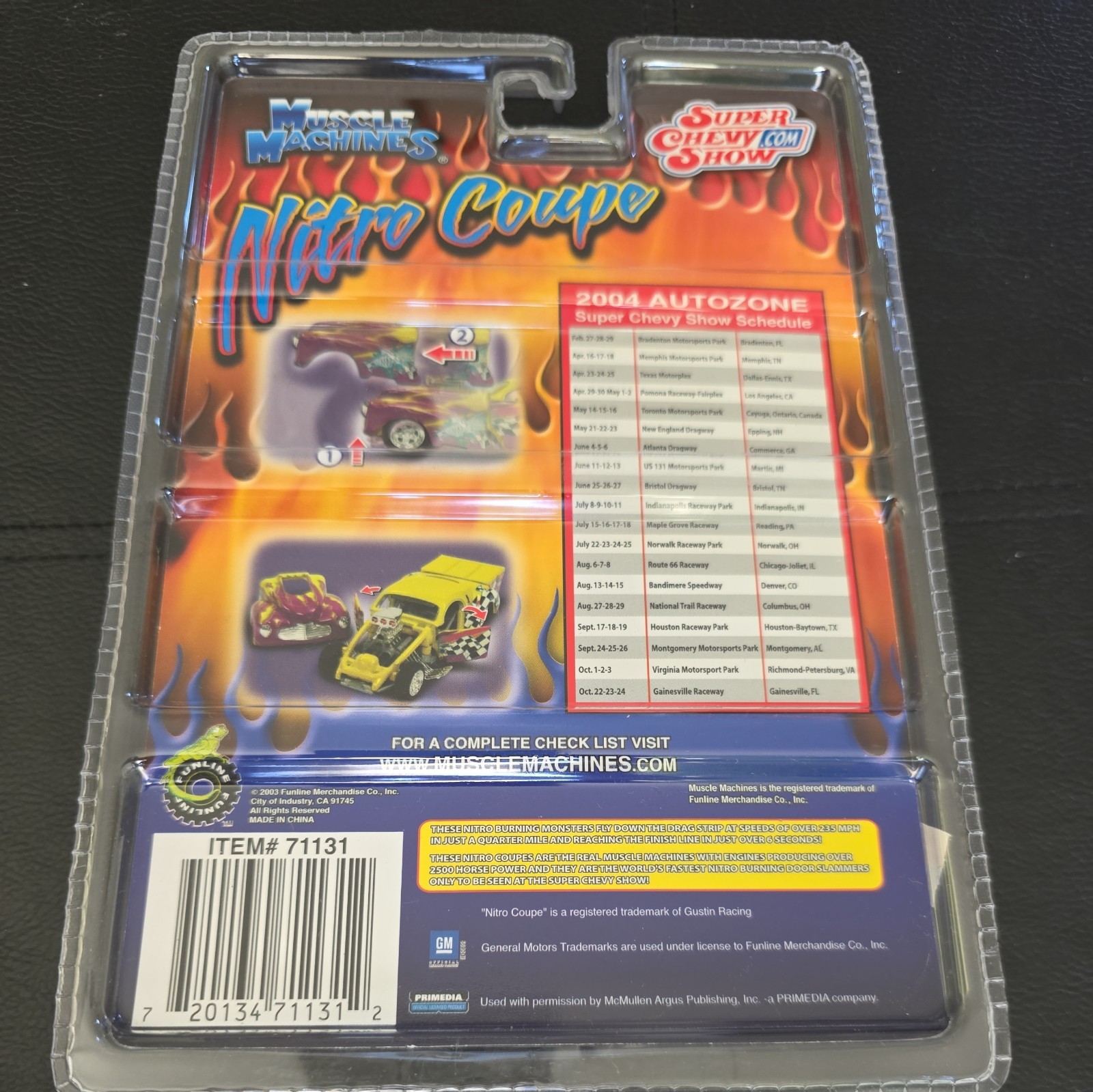6 Pks 1:64 scale Muscle Machines Nitro Coupe die-cast vehicles Adult Collectibes