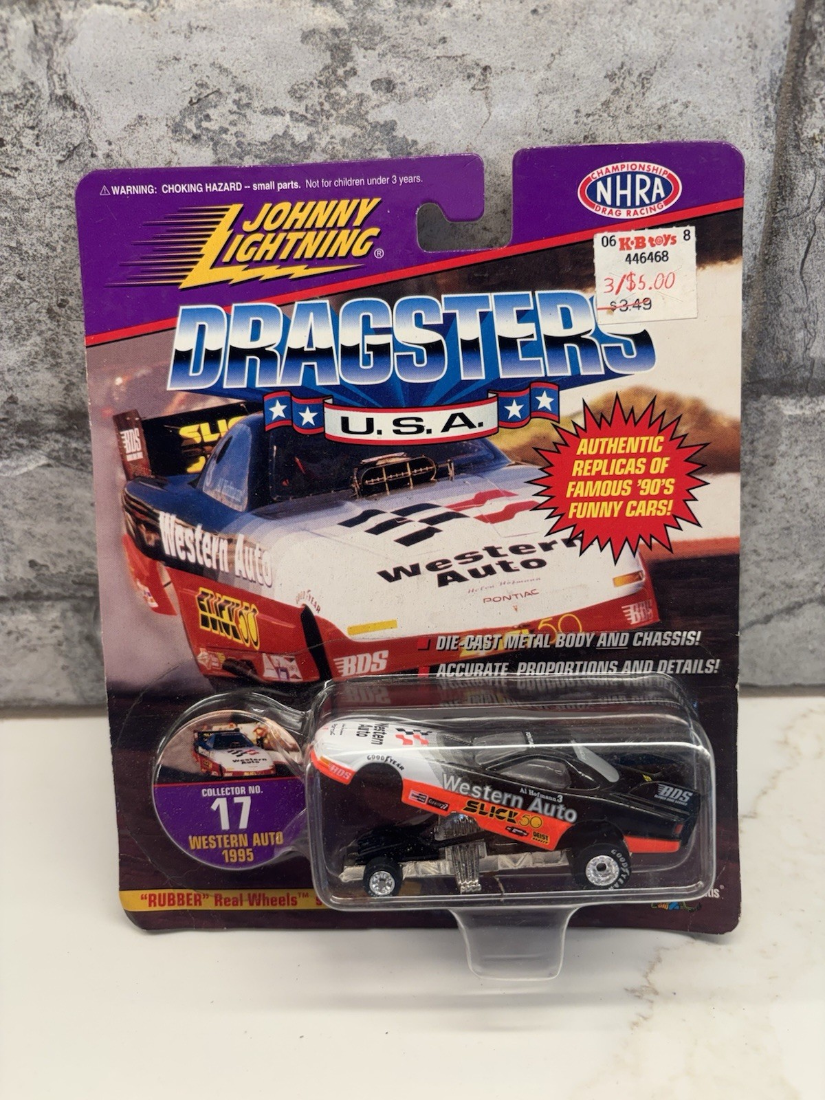 Johnny Lightning Dragsters USA Western Auto 1995 Collector No. #17 Al Hoffman