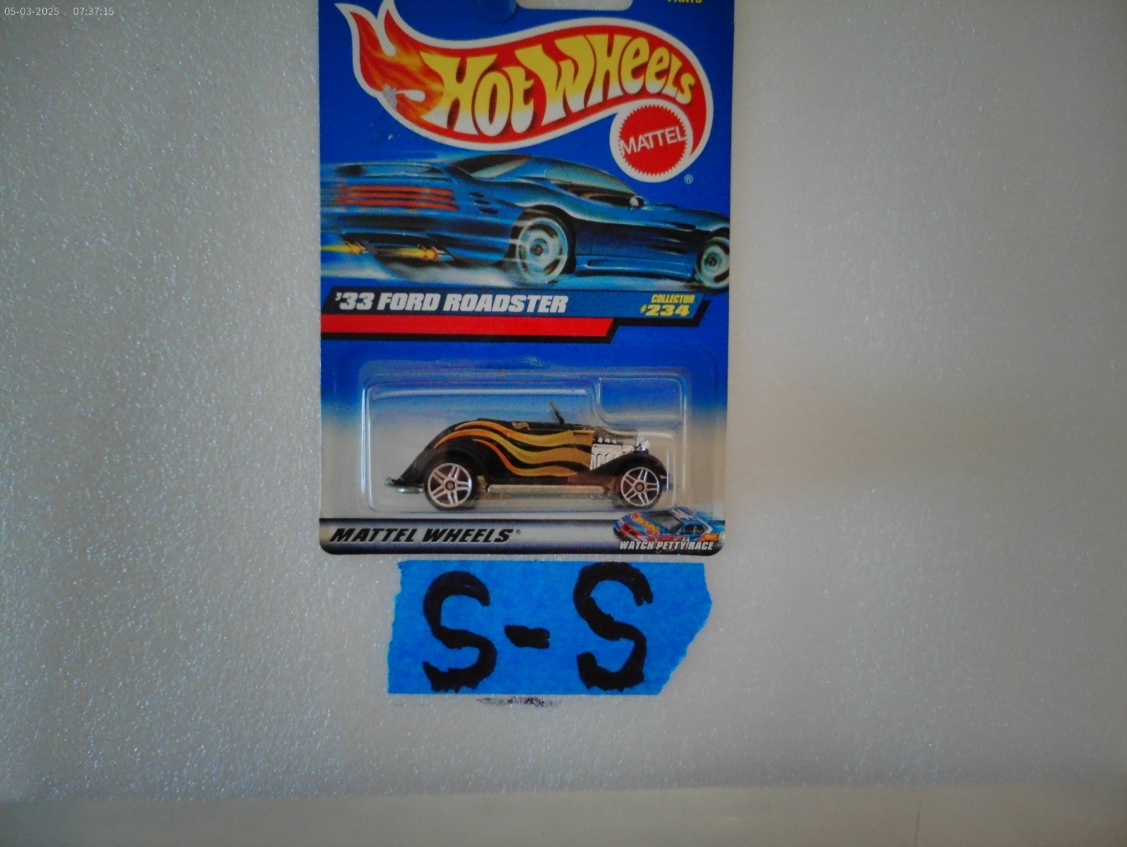 HOT WHEELS 33 1933 FORD ROADSTER BLACK FLAMES # 234 HW 1:64 S-S