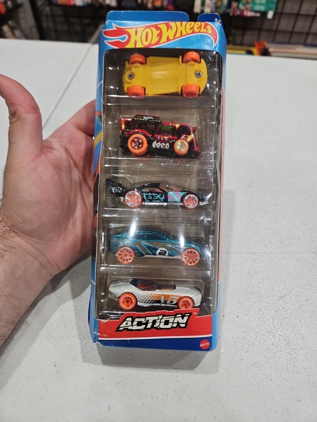 Package of 5 Action Hotwheels New in Unopened Package 🇺🇸 SHIPPED