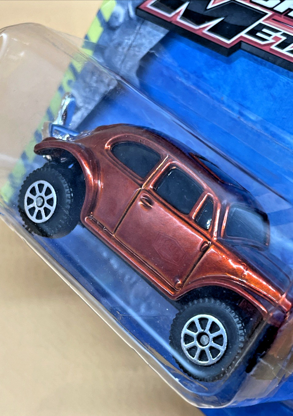 Maisto Fresh Metal VW Beetle Baja Bug Burnt Orange Diecast Sealed Carded