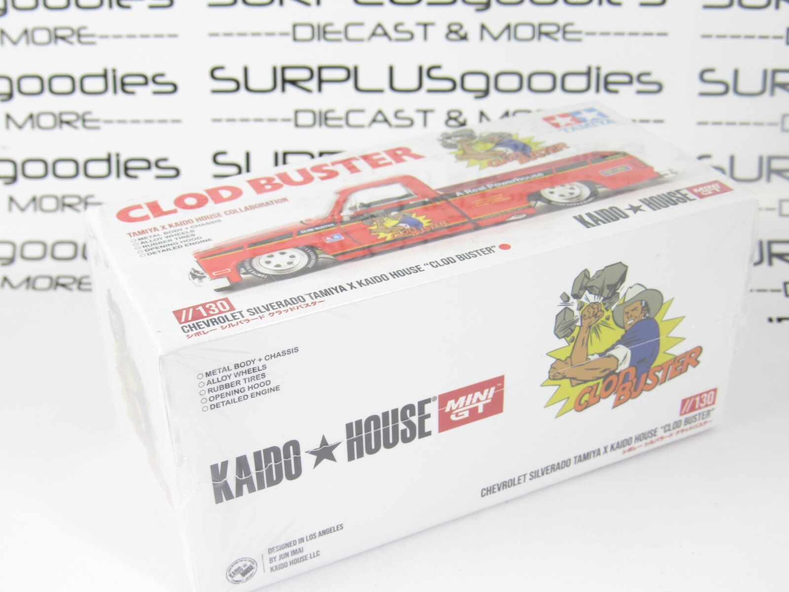 2024 Mini-GT Kaido House X TAMIYA CHEVROLET Chevy SILVERADO Clod Buster SEALED
