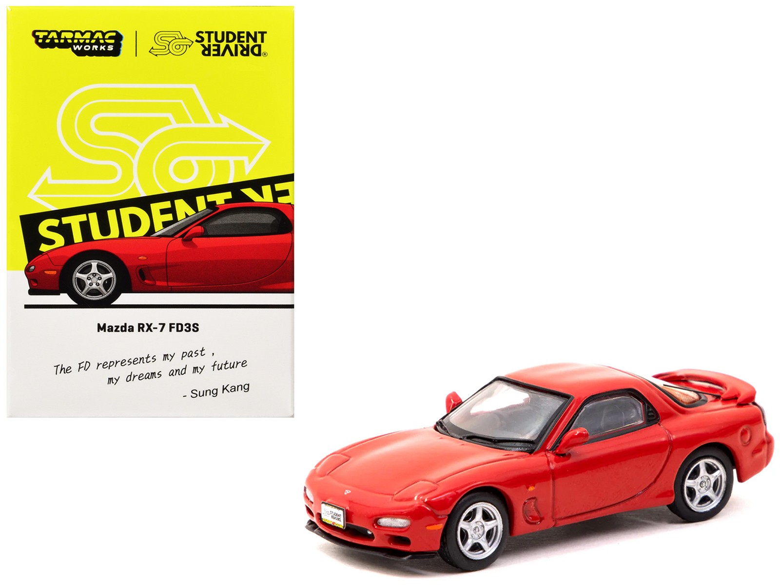 Mazda RX-7 FD3S RHD Red Student Driver J Collection 1:64