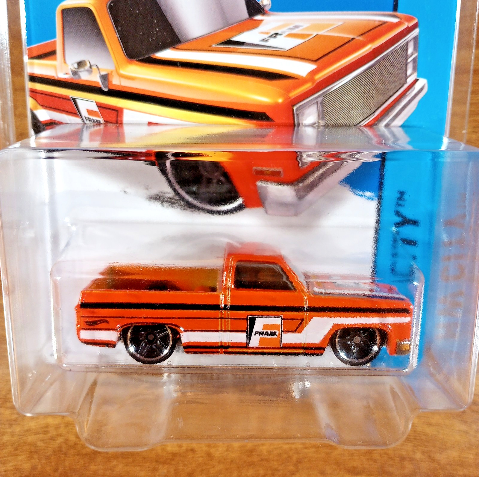 Hot Wheels HW City Performance 016/250 Fram ’83 Chevy Silverado Orange 2015
