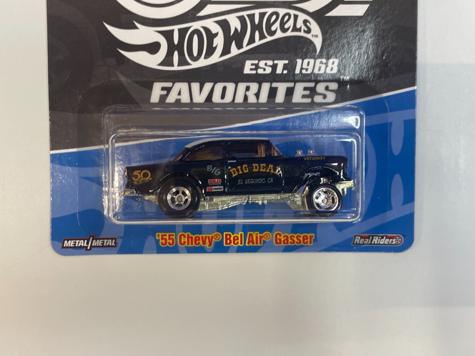 HOT WHEELS 1/64 PREMIUM 50 YEARS ’55 CHEVY BEL AIR GASSER BIG DEAL CHASE