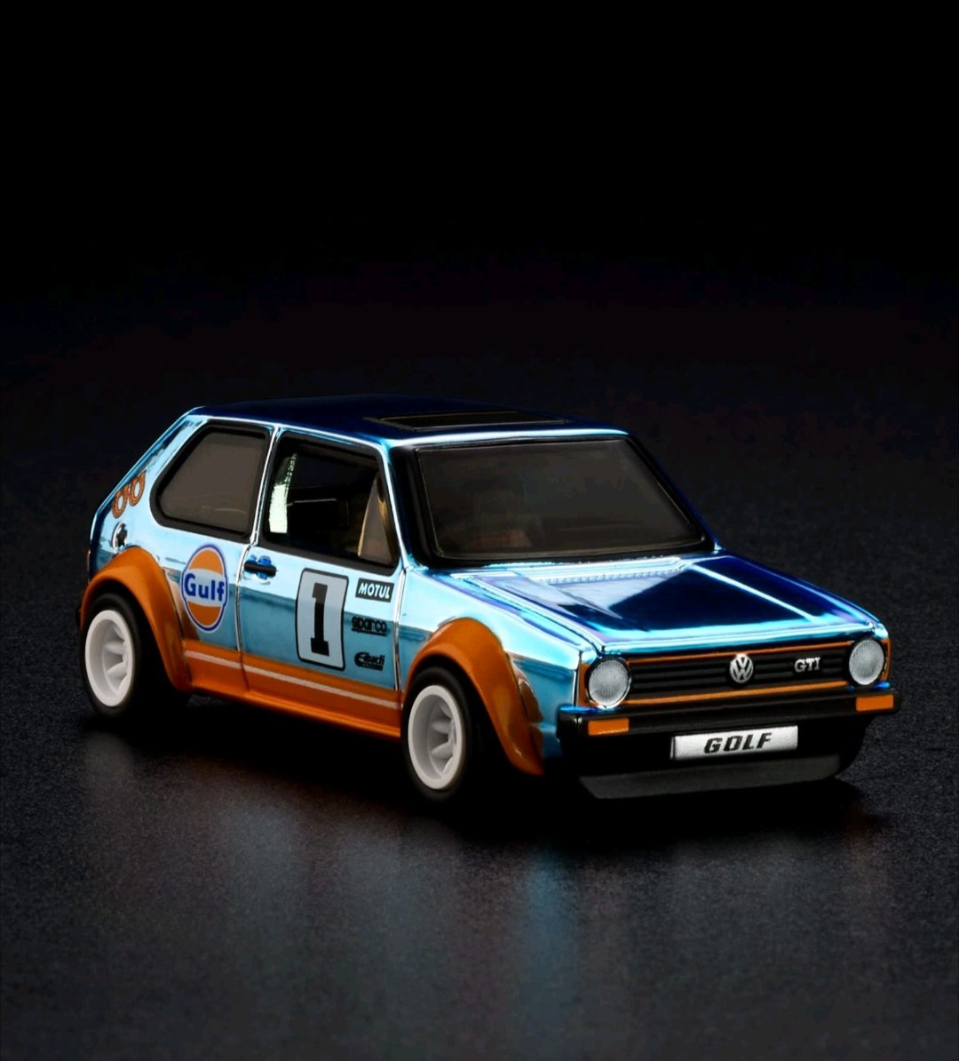 Hot Wheels RLC Exclusive 1976 VW Golf MK1 GTI Gulf Spectraflame JJY63 NIB