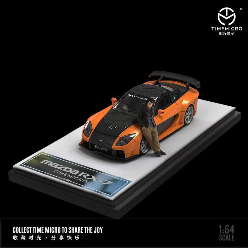 TIME MICRO 1:64 RX-7 Veilside Fast & Furious Orange Diecast Model Car