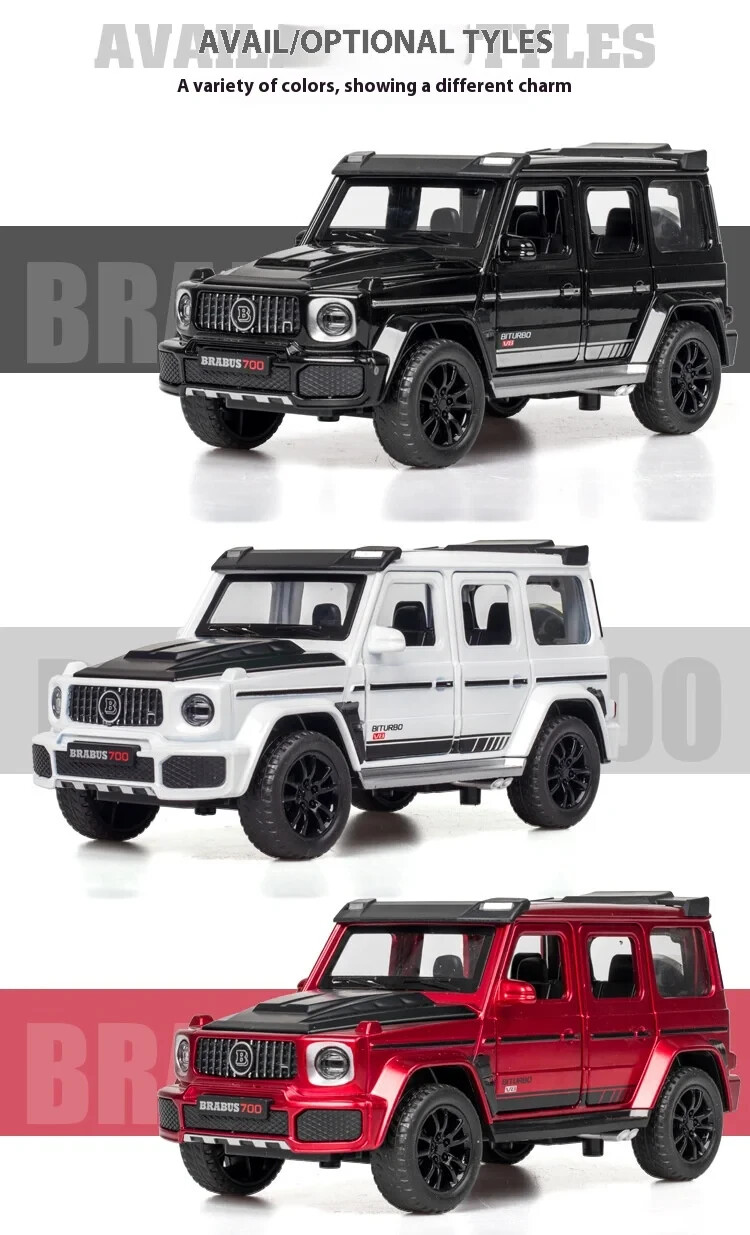 1/32 Mercedes G-Class G-Wagon G700 Alloy Car Model Colour-Red Brabus G700