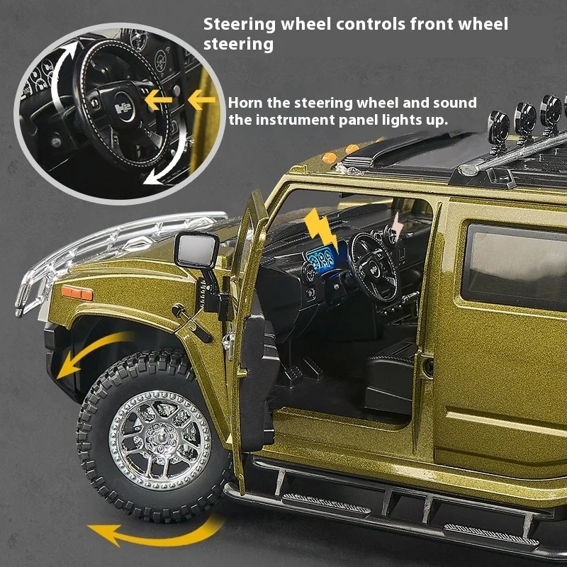 HIGHWAY 61 NCIS 2006 HUMMER H2 1/18 DIECAST MODEL CAR BLACK 18013