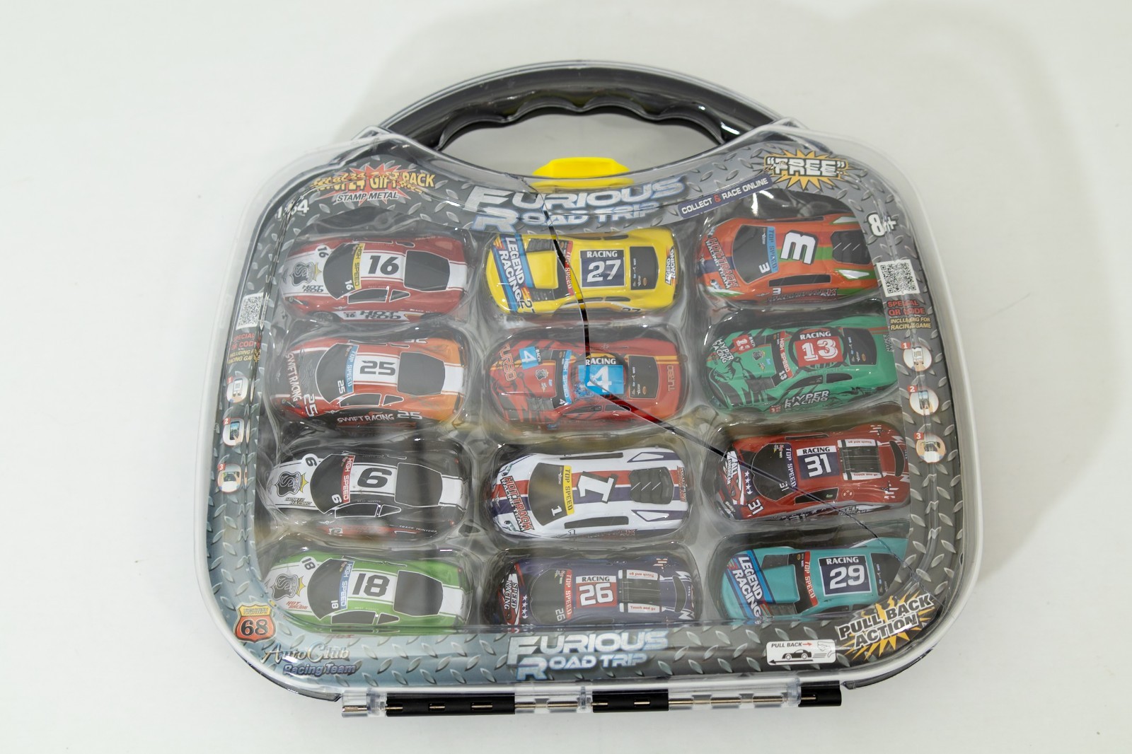 NEW Furious Road Trip, 24 Pullback Action Cars With Carrying Case #6