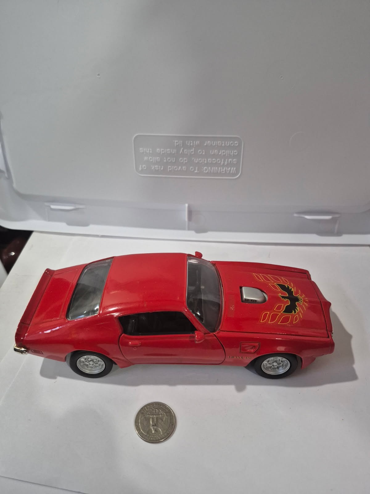 Motor Max 1:24 Diecast 1973 Pontiac Firebird Trans Am Red No Box DR38