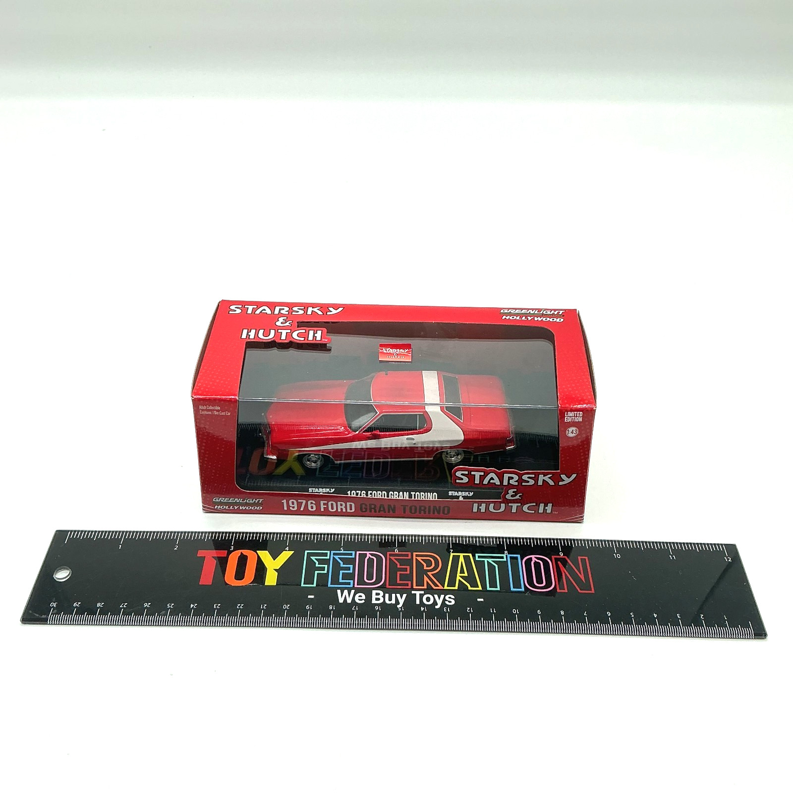 Greenlight Hollywood 1:43 STARSKY & HUTCH 1976 Ford Gran Torino -Missing Light-