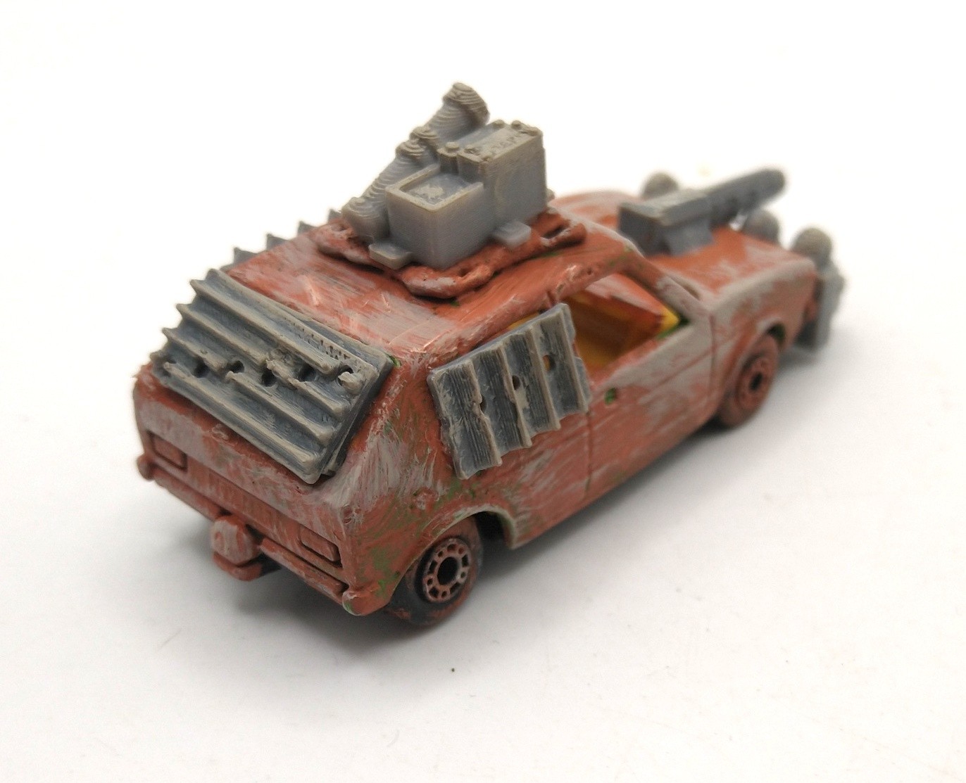 Custom Mad Max Zombie War Wasteland Road Warrior Truck 1/64 Hot Wheels Vehicle