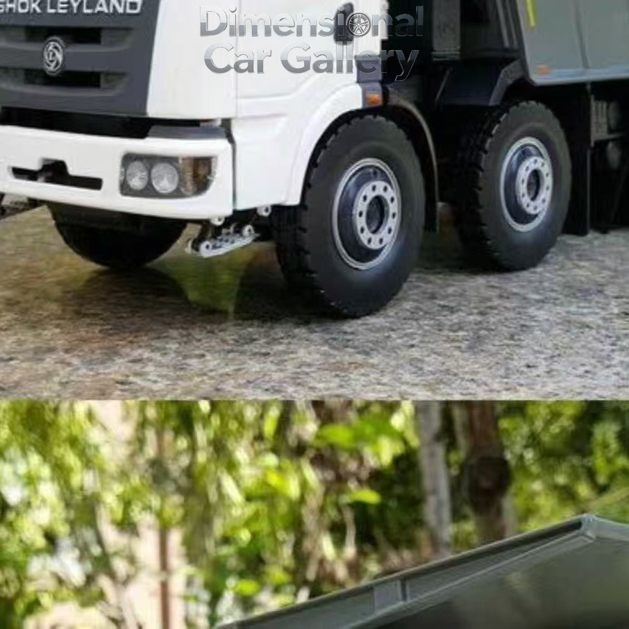 1/24 Ashok Leyland Captain Tipper Dump Truck Diecast Construction Model