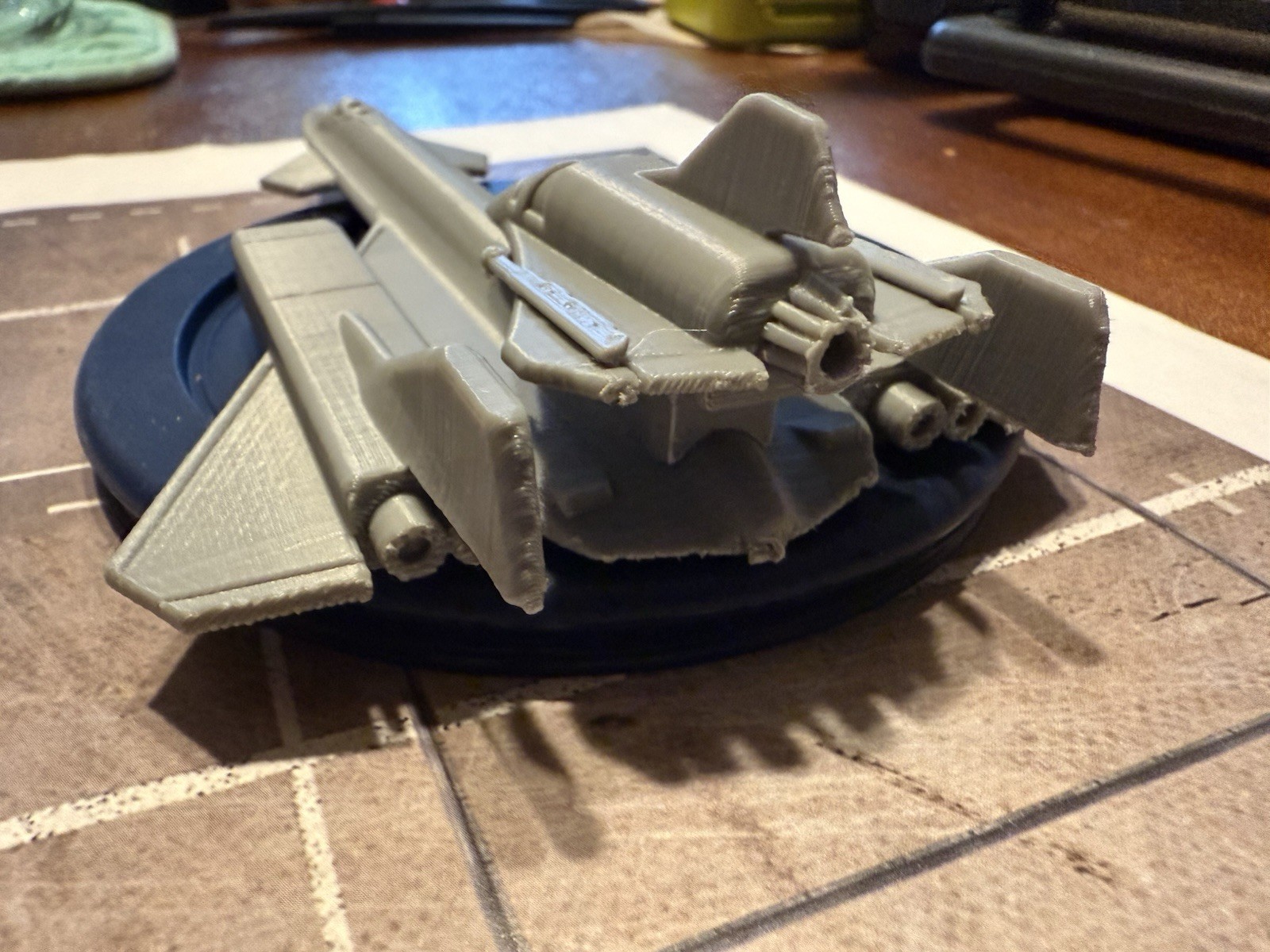 Night raven Gray Plastic Model ( 6 in Length)
