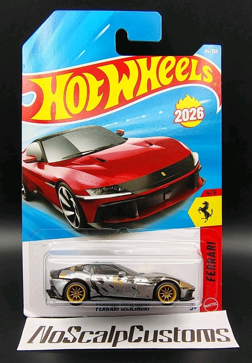 *Custom Hot Wheels* Ferrari 12Cilindri “Artsy Silverian” By NoScalpCustoms