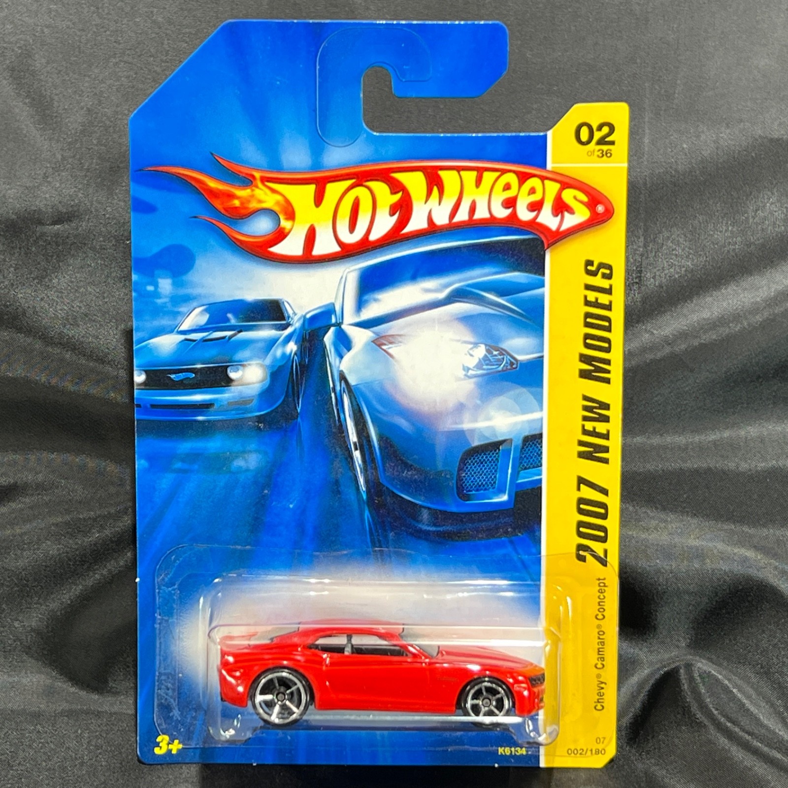 Hot Wheels 2007 New Models Chevy Camaro Concept Red Diecast Car #02 of 36