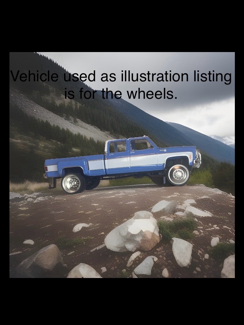 Dually wheels for 1/64 scale hotwheels and m2 machines Lifted Diecast trucks