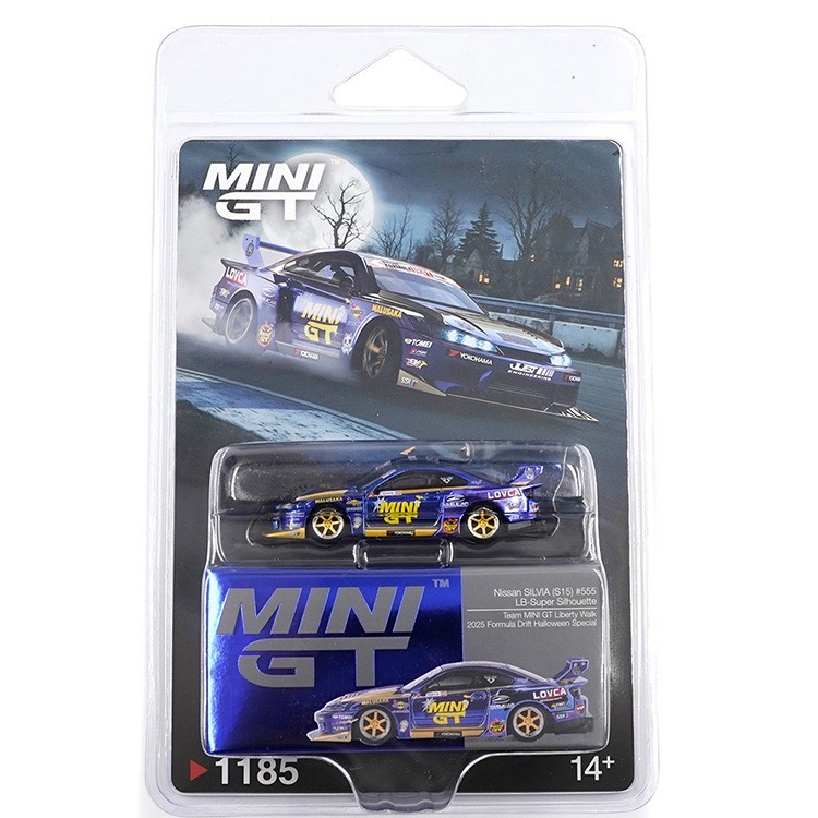 Mini GT 1:64 Nissan LB-Super Silhouette S15 SILVIA #555 Liberty Walk Halloween