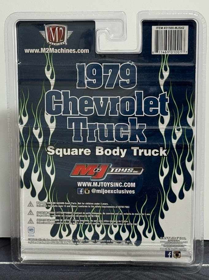 M2 Machines Mijo Exclusives 1979 Chevrolet Silverado Truck Square Body MJS42