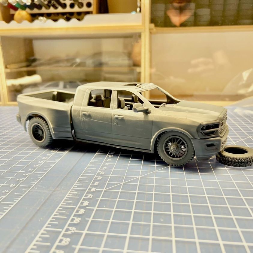 3d printed Dodge Power Wagon W150 1979 model car collectible replica