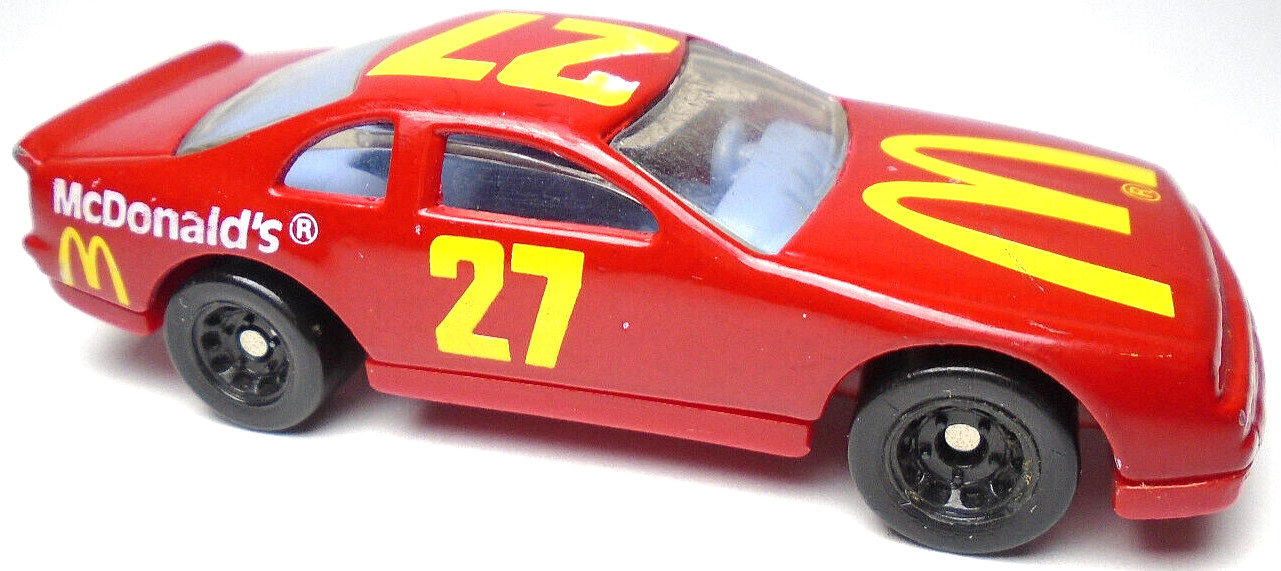 1993 HOT WHEELS MC 1 #27 MCDONALD’S RED 1:64 DIECAST 2 7/8″ RACE CAR W/ YELLOW