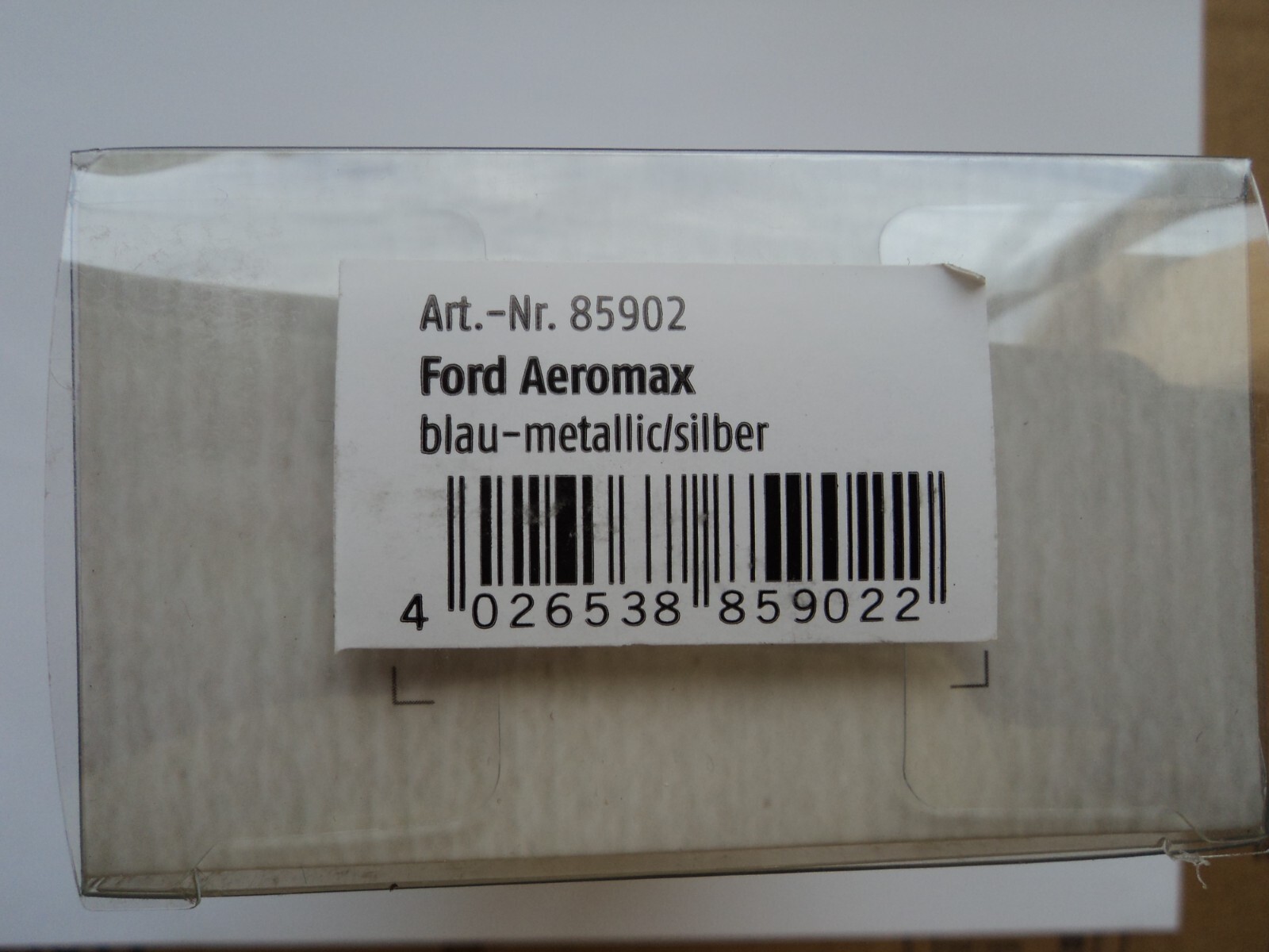 BREKINA 1990 FORD AEROMAX BLUE / SILVER HO 1/87 PLASTIC