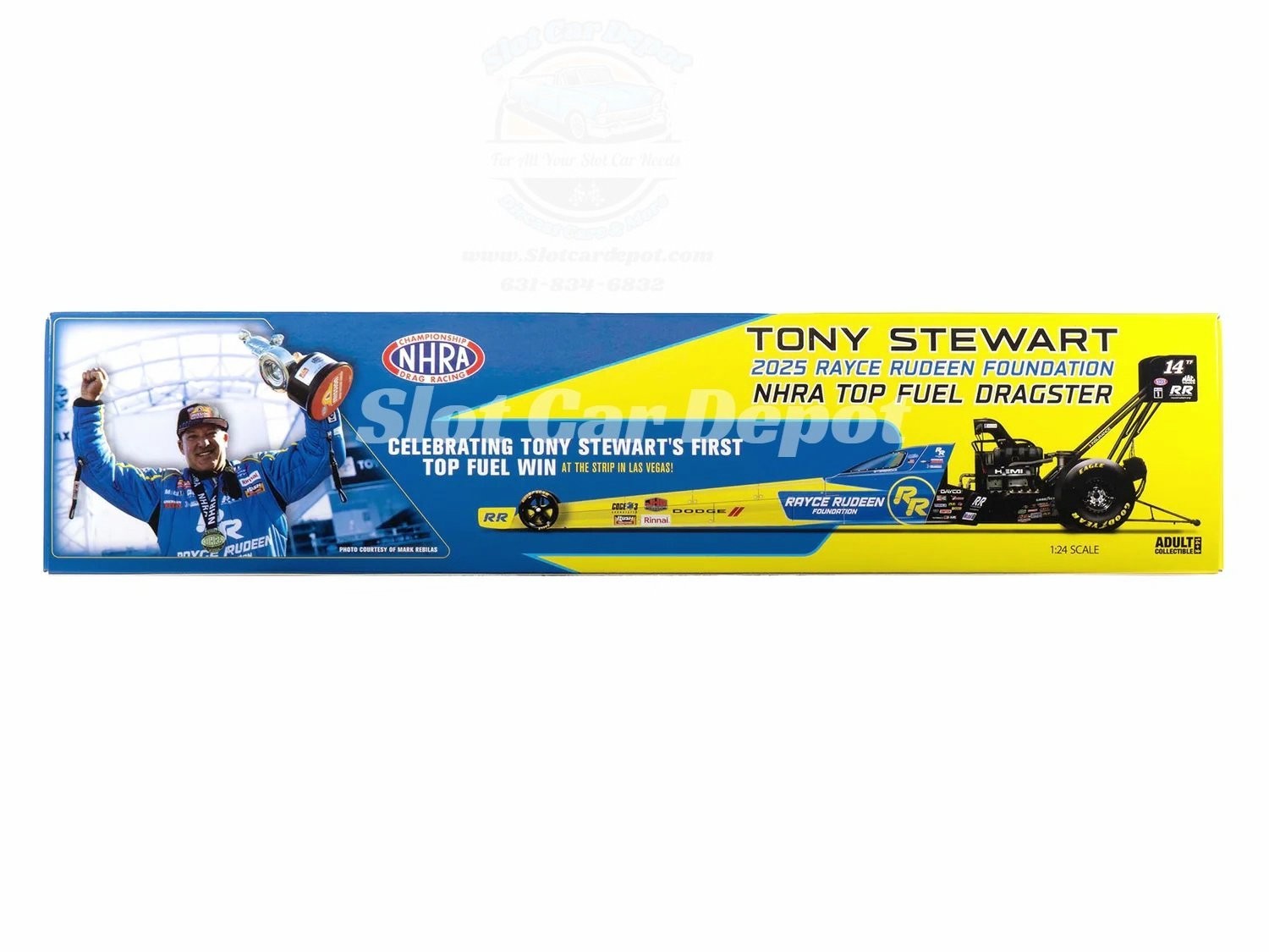 Auto World 2025 Tony Stewart Rayce Rudeen Dragster 1:24 Scale AWN052