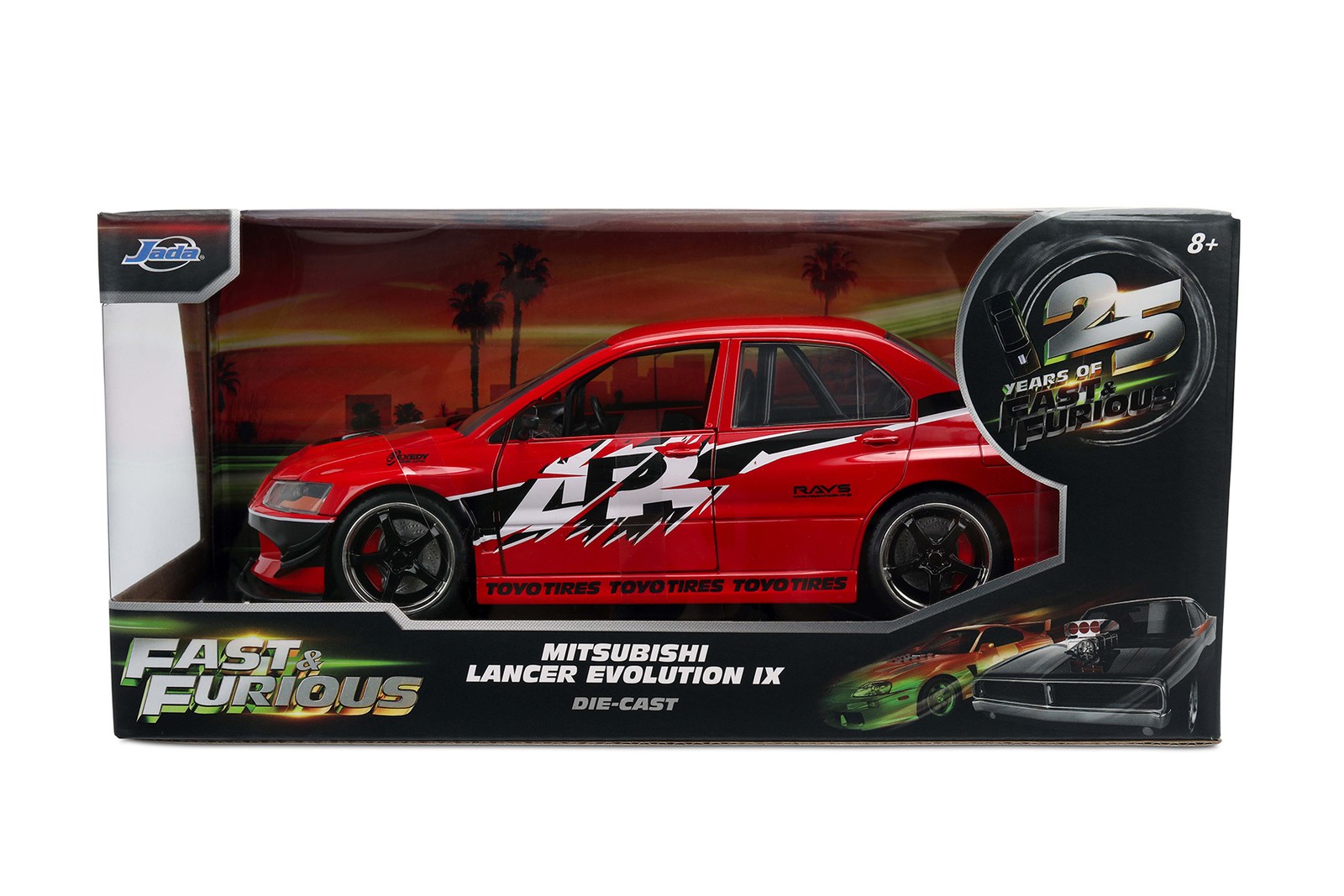 SEAN’S MITSUBISHI LANCER EVOLUTION IX – 25TH 1/24 DIECAST CAR JADA TOYS 36208