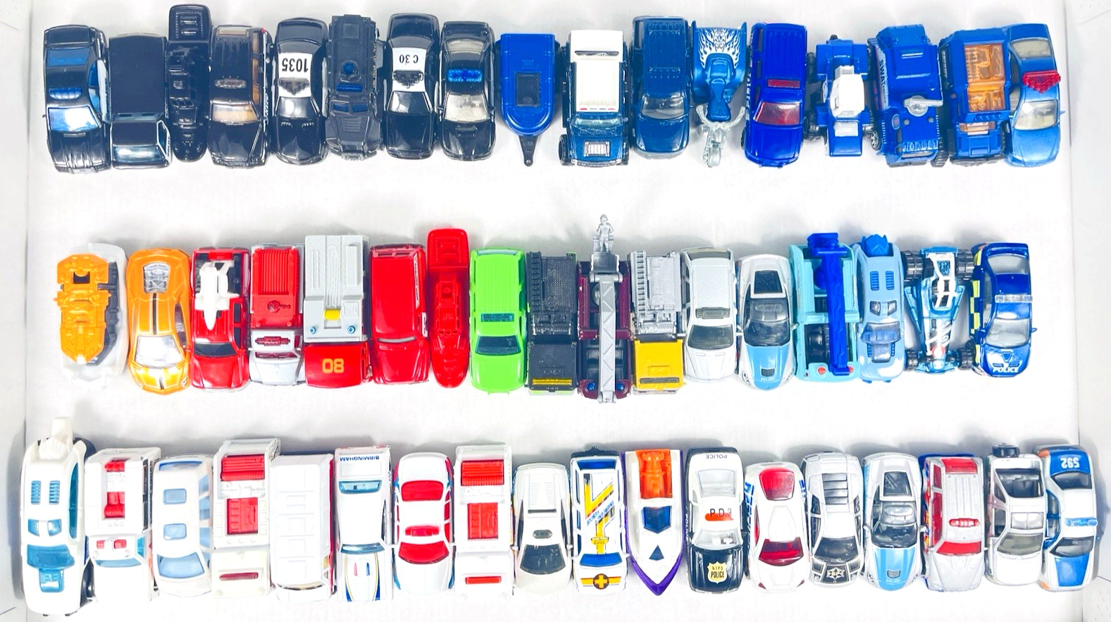 1/64 Diecast Misc. Police Fire Playlot – 50++ Police Cruisers Fire Rescue SUVs++