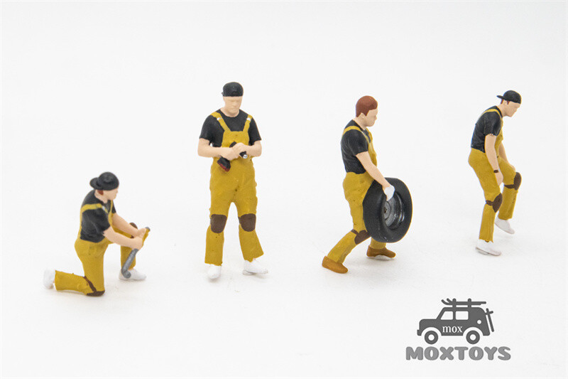 Mini Station 1:64 RWB-Targa Beetle T1 Van Trailer Set Mooneyes Model Car