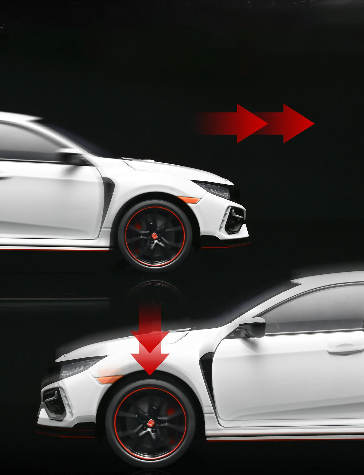 1:18 HONDA CIVIC TYPE-R 2020 Alloy Diecast Car Model Miniature Scale Kid’s Gift