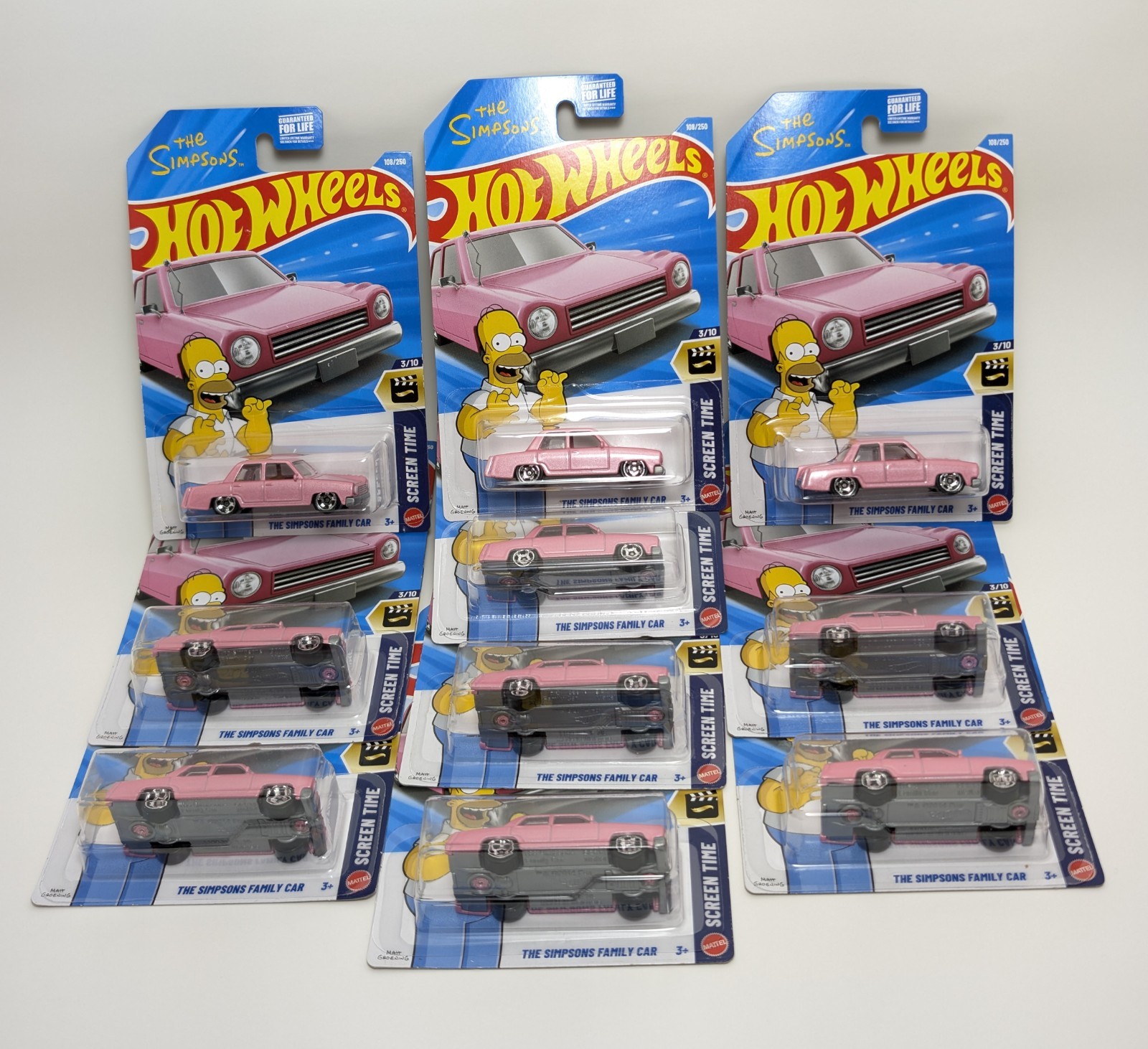 Hot Wheels 2026 The Simpsons Homer Family Car Lot Of 10