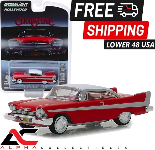 GREENLIGHT 44830C 1:64 1958 PLYMOUTH FURY CHRISTINE HOLLYWOOD SERIES 23